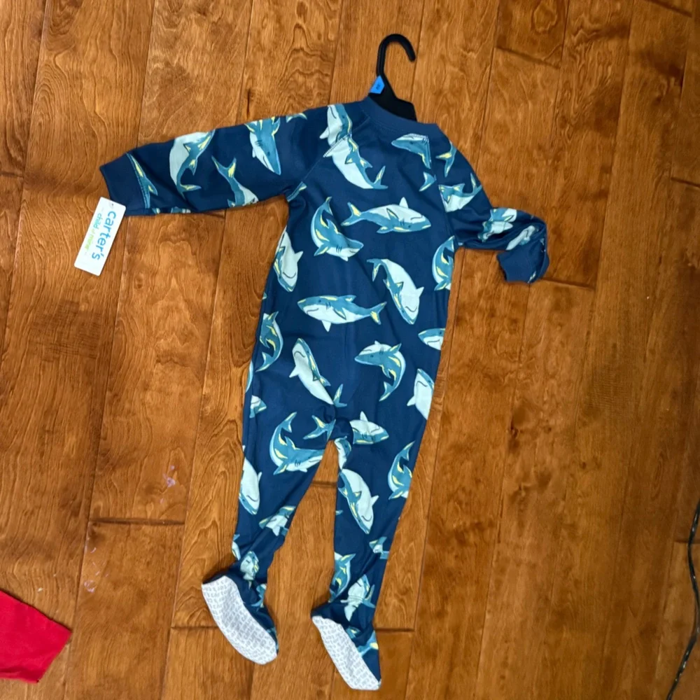 NWT Size 24 months Carter's Blue Shark Print  One Piece